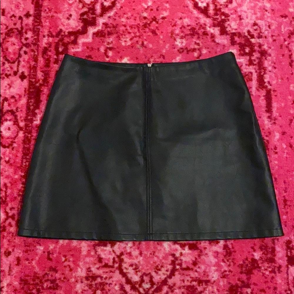 Vegan leather skirt
